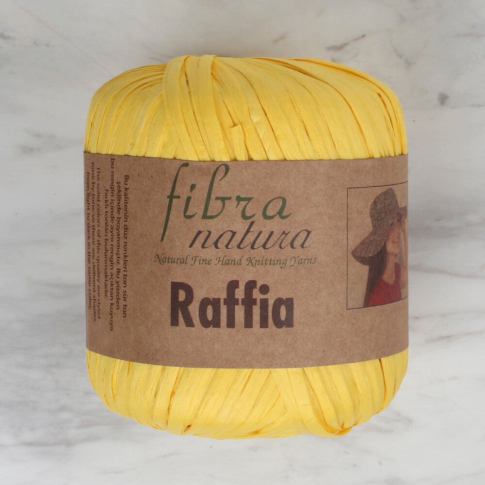 Fibra Natura Raffia 40gr Sarı Kağıt İp -116-18